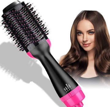 [FREE HOME DELIVERY] 4-in-1 Electric Blow Hair Curler Dryer and Styler Comb Air Brush Straightener