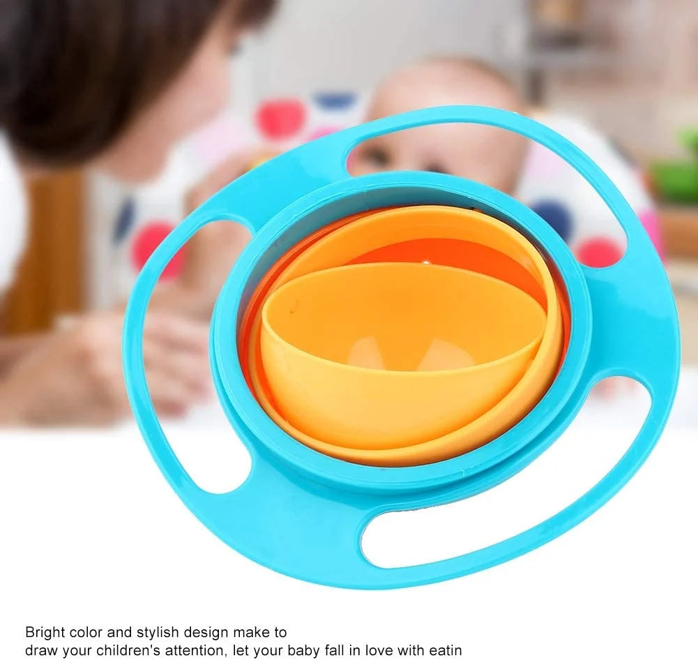 Gyro Bowl 360 Degree Rotate Spill-Proof Bowls