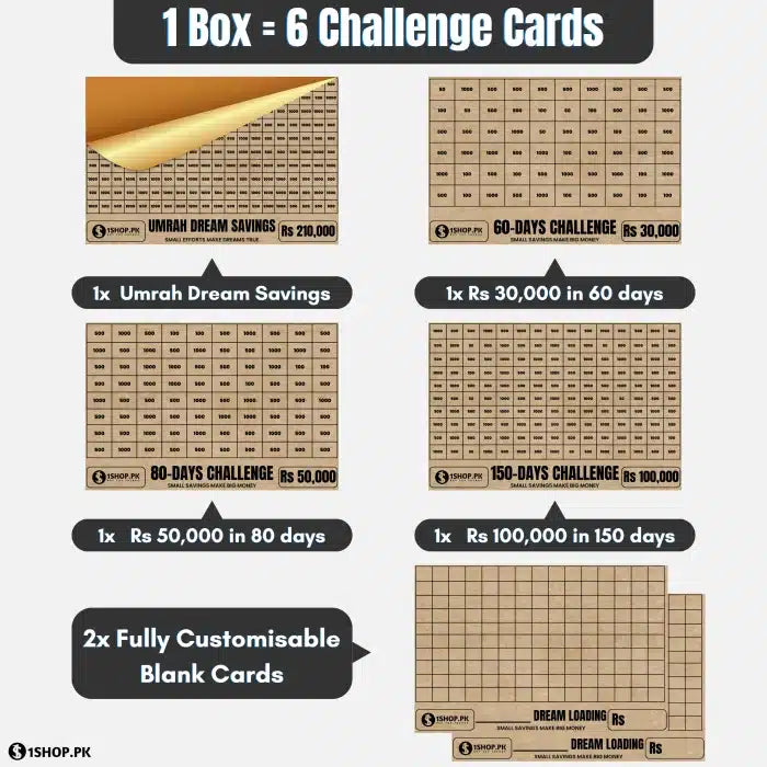 All in 1 – Reusable Wooden Money Saving Box (Openable)