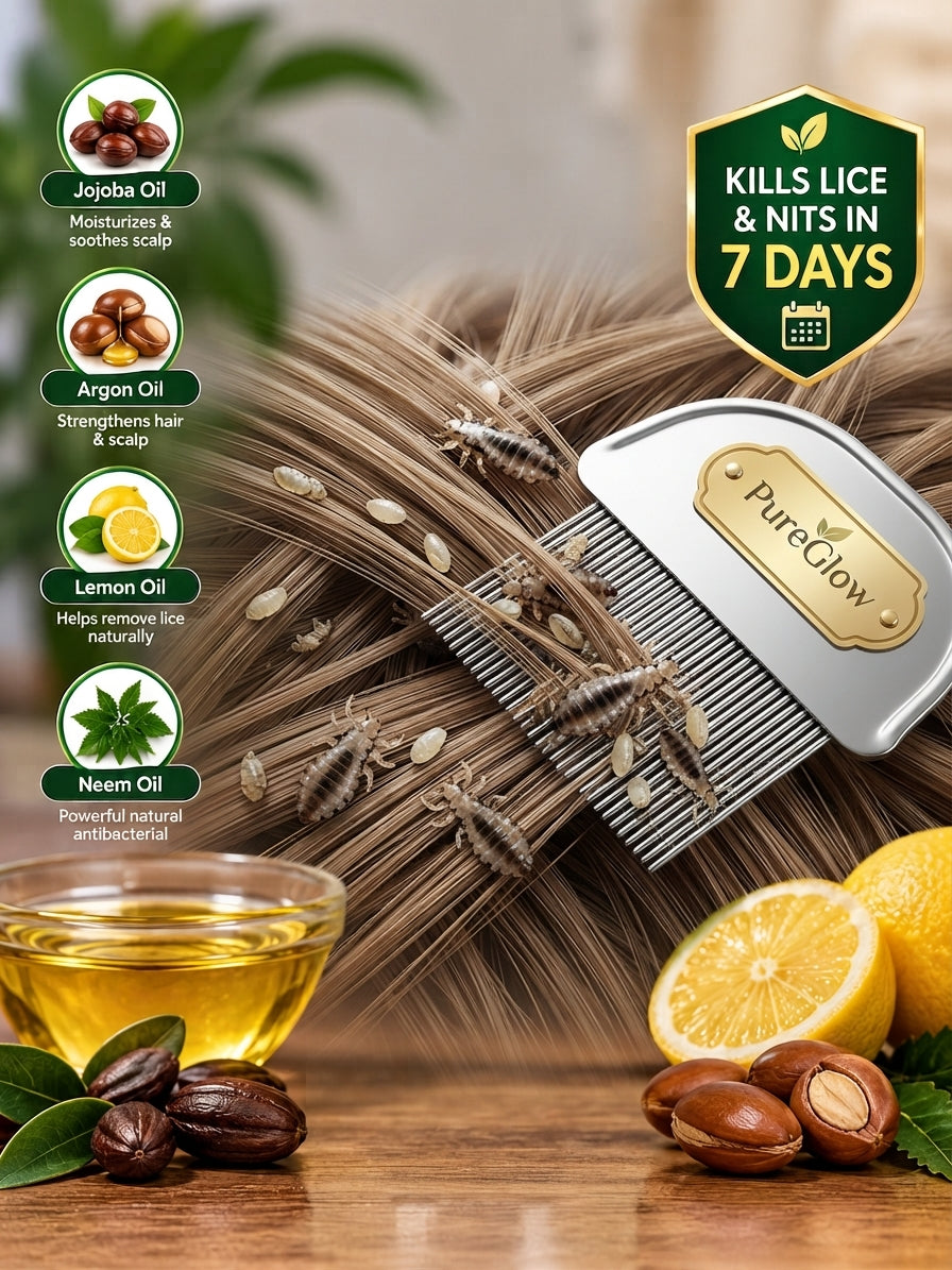 Lice Away Oil – Natural Lice & Nit Care Oil for Kids & Adults | 60ml